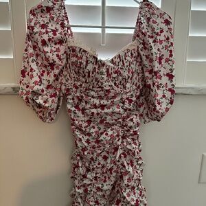 For Love and Lemons floral dress XS